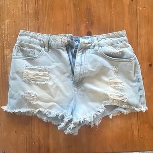 Urban Outfitters BDG ultra high rise cheeky distressed shorts